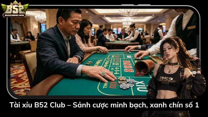 Tài xỉu B52 Club – Sảnh cược minh bạch, xanh chín số 1